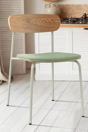 Retour Gratuit Chaise 'Elisa' verte
